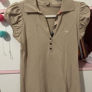 Burberry Tops || Brown Polo